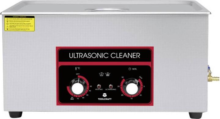 Image du produit Toolcraft USC-2200 Ultraschallreiniger Bürobedarf, Schmuck, Werkstatt 480 W 22 l (40 kHz, 22000 ml)