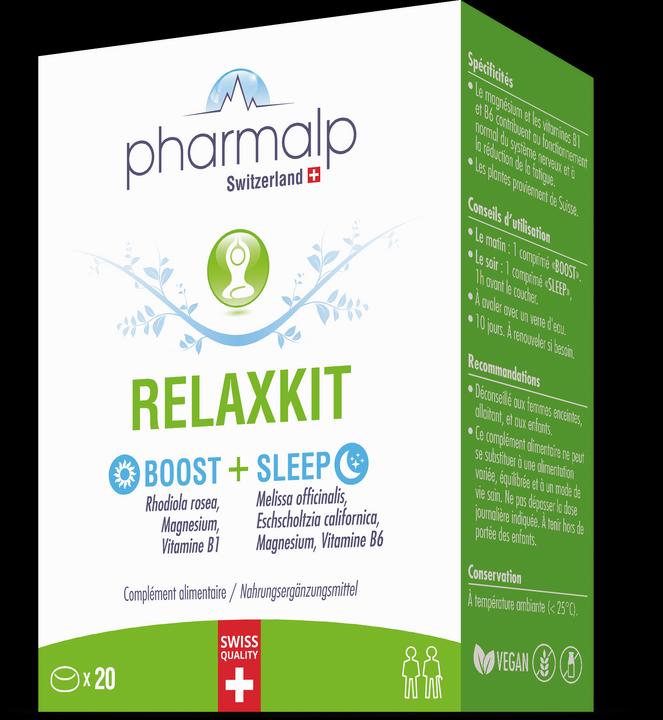 Pharmalp RelaxKit Boost und Sleep 2x10 Tabletten (20 Stück, Tabletten, 35 g)
