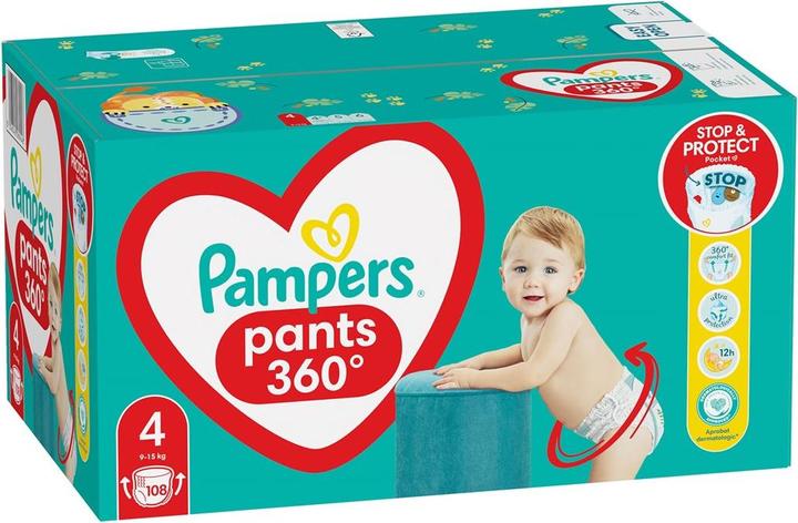 Pampers Pants (Size 4, Half month box, 108 Piece)