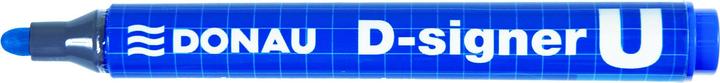 Actual product image Donau Permanent marker d-signer u, round, 2-4mm (line), blue (Blue, 4 mm)