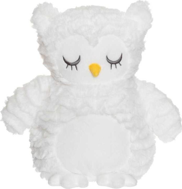 Teddykompaniet Wärmekissen Eule weiss mit gewelltem Fell 35 cm (35 cm)