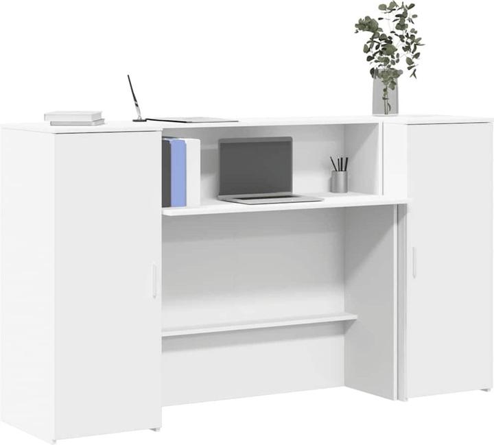 Produktbild VidaXL Empfangstheke Weiss 180x50x103,5 cm Holzwerkstoff Empfangstresen
