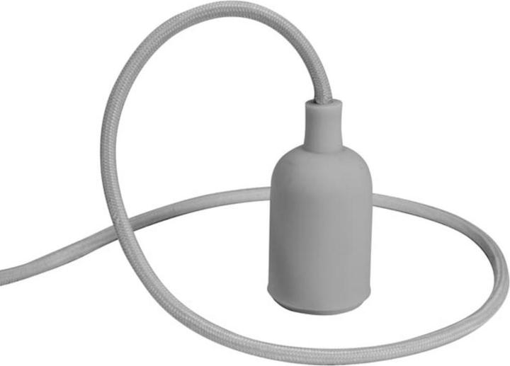 Immagine prodotto Vellight Lampada a sospensione di design con cavo tessile - Grigio (E27)