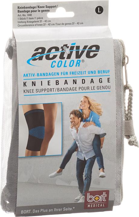 Immagine prodotto Bort Medical ActiveColor Supporto per il ginocchio XL +42cm nero (XL)