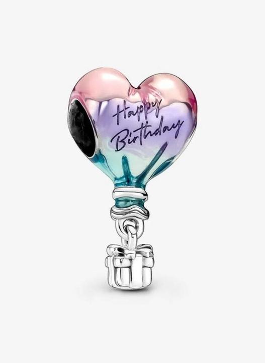Pandora Charm Happy Birthday Heissluftballon (Emaille)