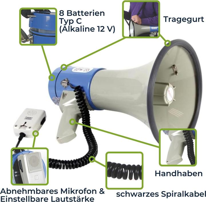 Immagine prodotto Velleman MP25SFM Megafono (Megafono)