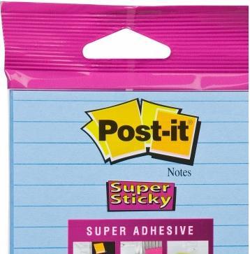 Actual product image Post-it Super Sticky (102 x 152 mm)