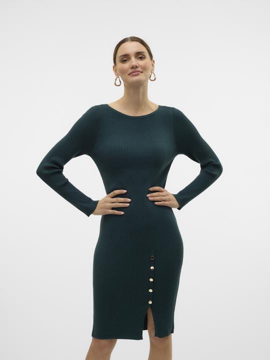 Image du produit Vero Moda VMABA BUTTON LS BOATNECK DRESS GA EXC Robe en maille (XL)