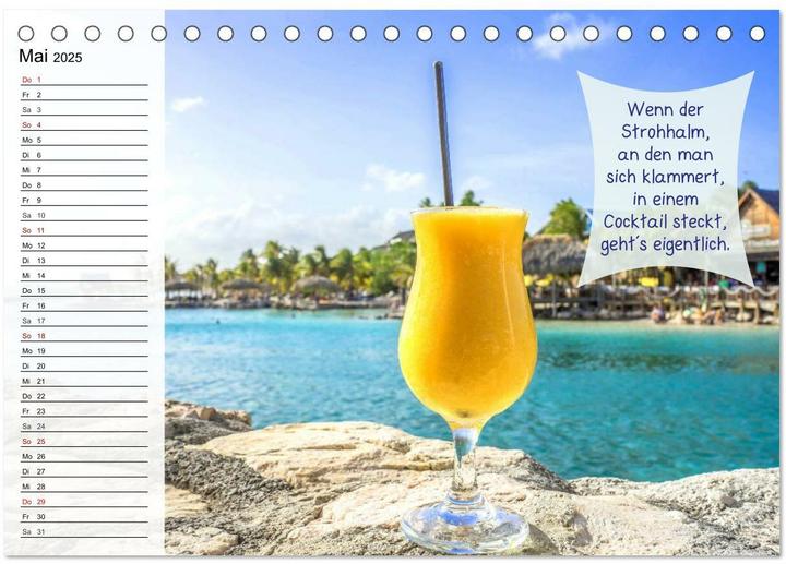 Immagine prodotto Endlich Urlaub und nichts wie weg! Lustiger Sprchekalender fr Urlaubsreife (Tischkalender 2025 (A5, Tedesco)