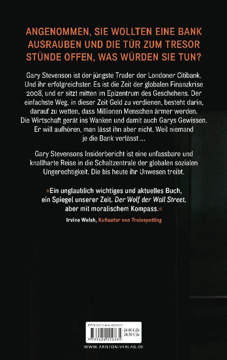 Produktbild Ariston Das Milliardenspiel (Deutsch, Gary Stevenson, 2024)