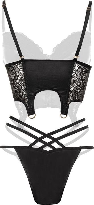 Produktbild Christine Le Duc Christine Wetlook BustierSet Monroe Schwarz (M)