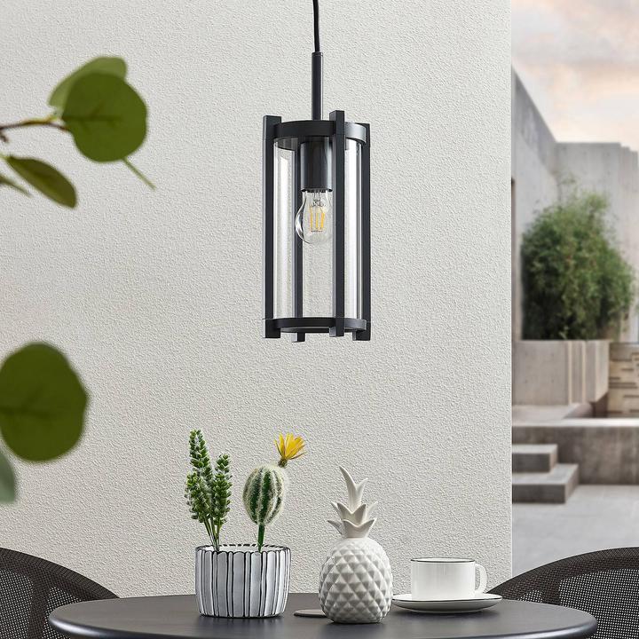 Produktbild Lucande Brienne Aussen Pendelleuchte Graphite (E27, IP54)