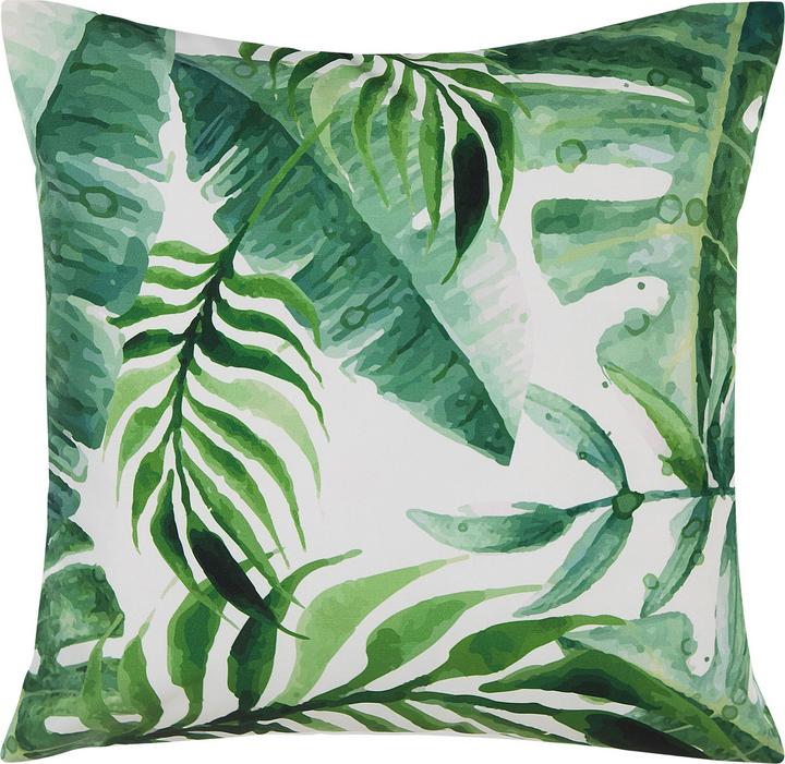 Produktbild Beliani Gartenkissen grün mit Blättermotiv 45 x 45 cm 2er Set PAVELLI (45 x 45 cm)