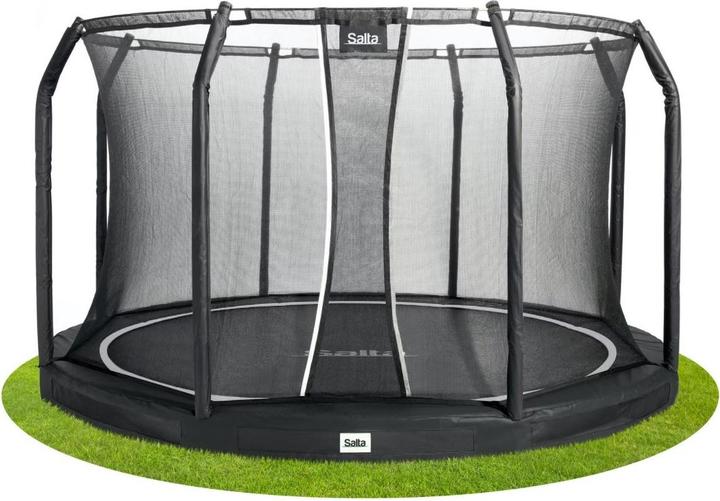 Immagine prodotto Salta Premium Ground - trampolino autogestito con rete a vela - 251 cm - Zwart (251 cm)