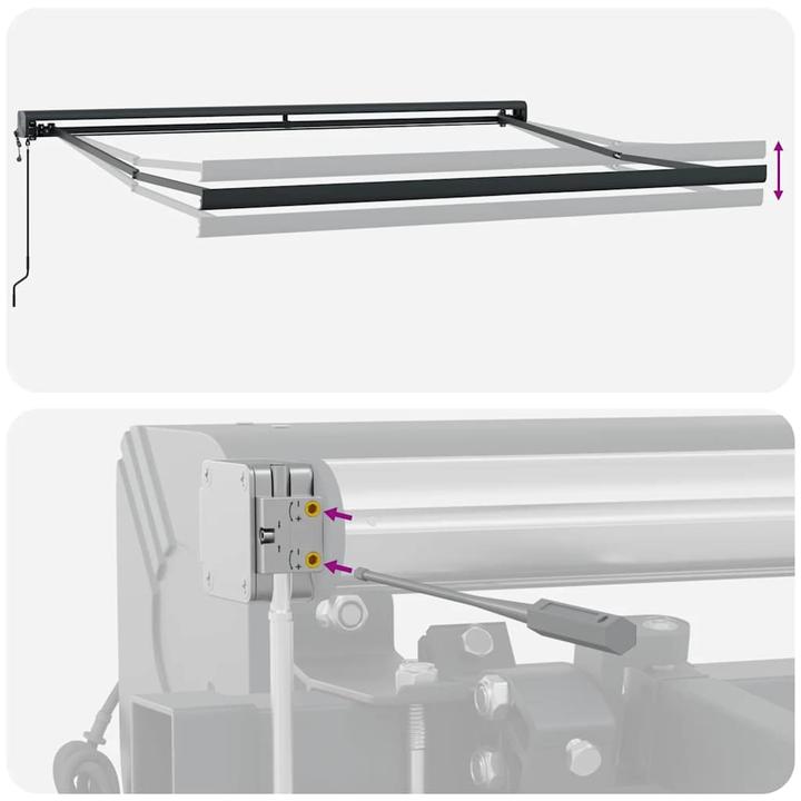 Produktbild VidaXL Markise Gelenkarmmarkise Sonnenmarkise Automatisch Braun 300x250cm (2.50 m)