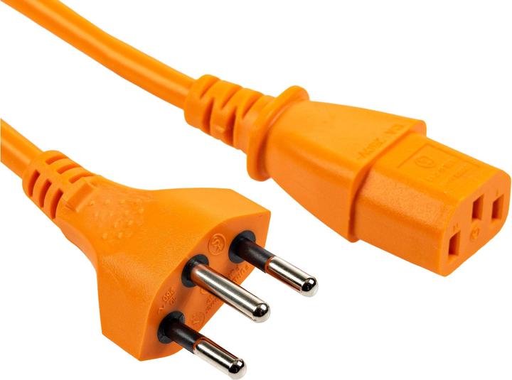 Furber.power Câble d'alimentation C13-T12 3.0 m Orange (3 m)