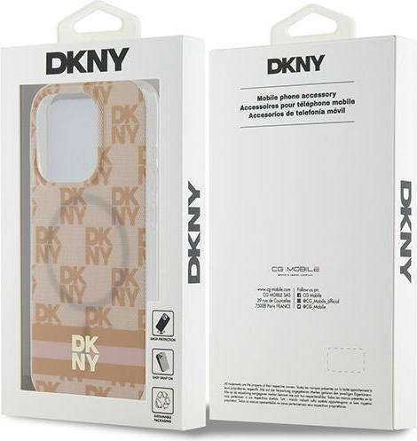 Actual product image DKNY DKHMP13LHCPTSP iPhone 13 Pro / 13 6.1" różowy/pink hardcase IML Checkered Mono Pattern & Printe (Apple iPhone 13 Pro, Apple iPhone 13)