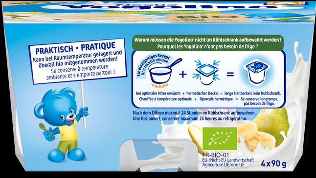 Image du produit Yogolino Bio Pear & Banana - Après 6 mois (360 g)