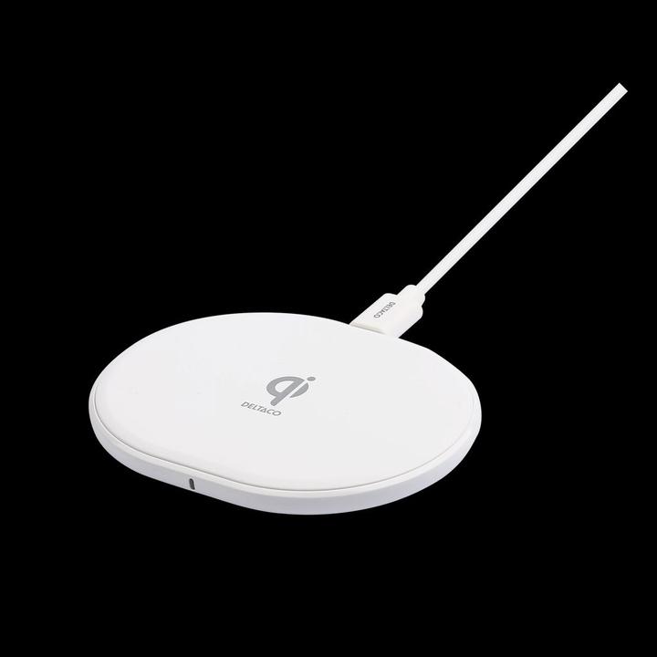Actual product image Deltaco Bevielis kroviklis,, USB-C, Qi, baltas QI-1039 / 1902335 (10 W)