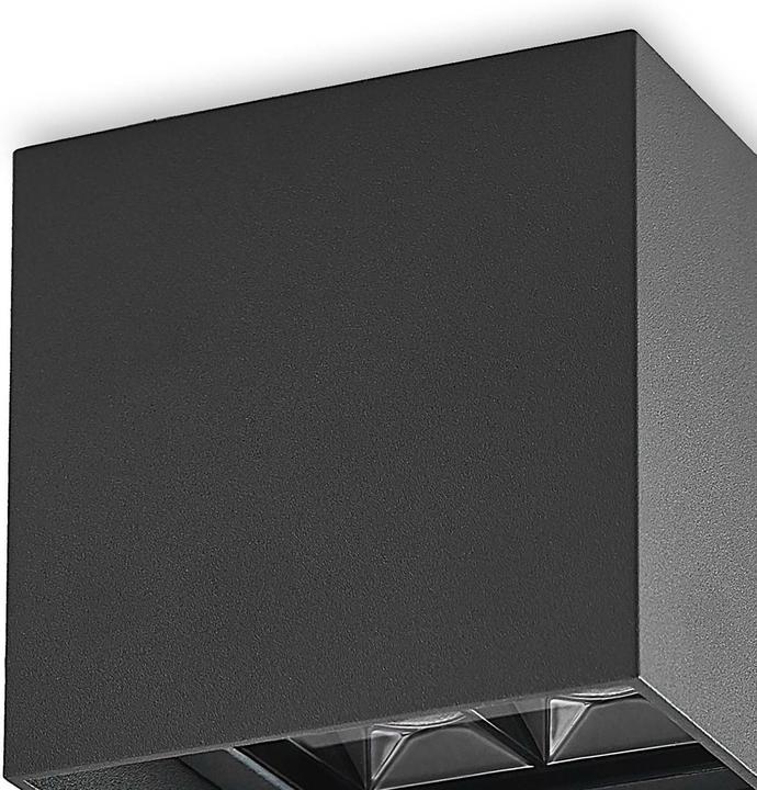 Produktbild Lindby Eveta LED-Deckenleuchte für aussen, eckig (1030 lm)