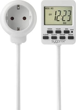 Sygonix SY-5178380 Zeitschaltuhr digital Wochenprogramm 3500 W Countdown-Funktion, Dauerbetrieb, Programmie