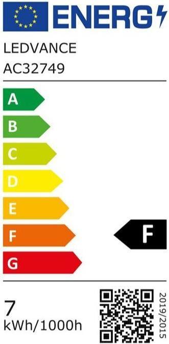 Label énergétique Osram Star Par 16 (GU10, 6.90 W, 620 lm, 1 x, F)