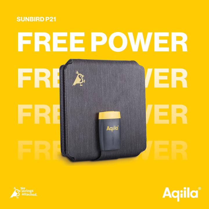 Actual product image Aqiila Sunbird P21 - Foldable solar panel (21 W, 0.60 kg)