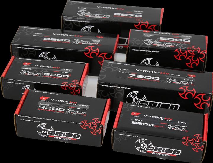 Produktbild Team Orion V-Max-HV Graphene Tech Shorty 6200 7.6V 2S 128C (7.60 V, 6200 mAh)