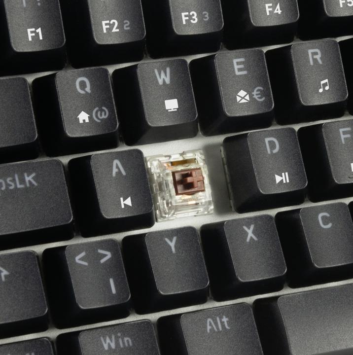 Actual product image Speedlink ATMOS RGB Rainbow Mechanical 60% Gaming Keyboard with brown switches, black - DE layout (DE, Wireless, Cable)