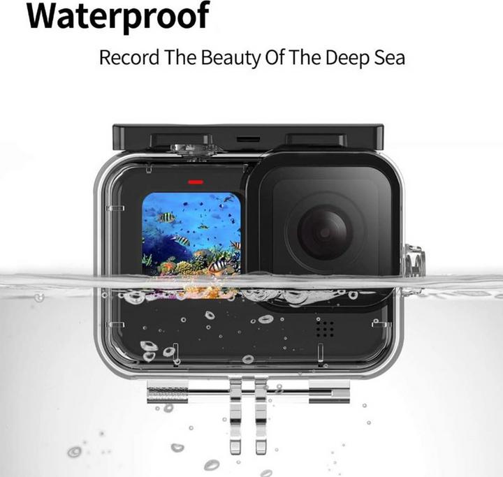Image du produit Ueli Express GoPro Hero 12 / 11 / 10 / 9 Black Boîtier étanche Filtre de plongée et kit de démarrage de voyage (Hero 12, Hero 11 Noir, Hero 10 Noir, Hero 9 Noir)
