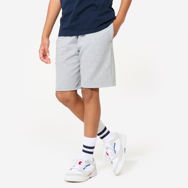Actual product image Domyos Shorts Kinder Multisport Baumwolle - graumeliert (8, 9, 10)