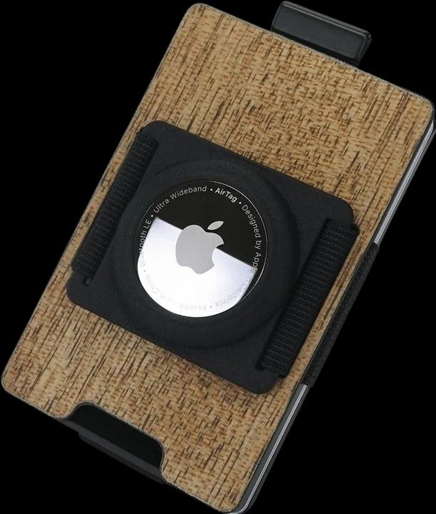 Immagine prodotto Aviator Portafoglio SLIDE, in legno e fibra di carbonio con clip per contanti AirTag