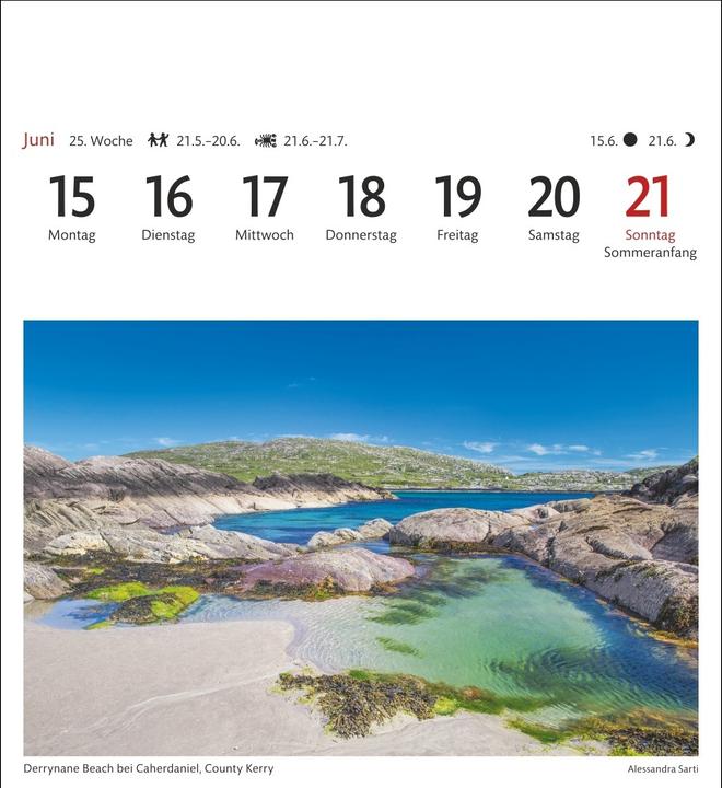 Image du produit Harenberg Irland Sehnsuchtskalender 2026 - Wochenkalender mit 53 Postkarten (Allemand)