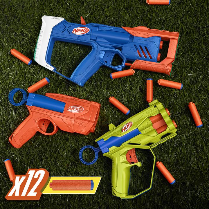 Actual product image Hasbro NERF N-Series Triple Action Pack