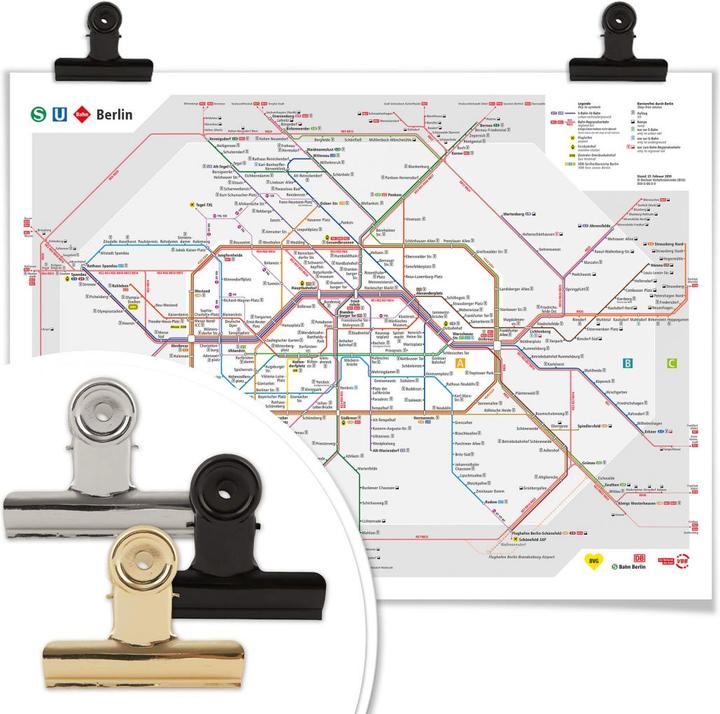 Produktbild BVG Berlin - Netzplan Berlin (120 x 100 cm)
