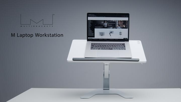 Produktbild Multibrackets Steharbeitsplatz für Laptop/Tablett, weiss, Metall/