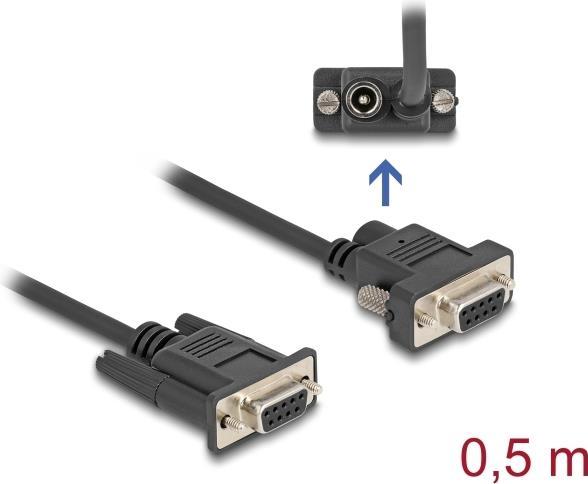 Image du produit Delock Câble série RS-232 D-Sub9 femelle vers D-Sub9 femelle S (0.50 m)