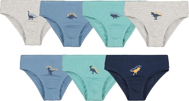 La Redoute Collections 7er-Pack Slips Dinosaurier (7er Pack)