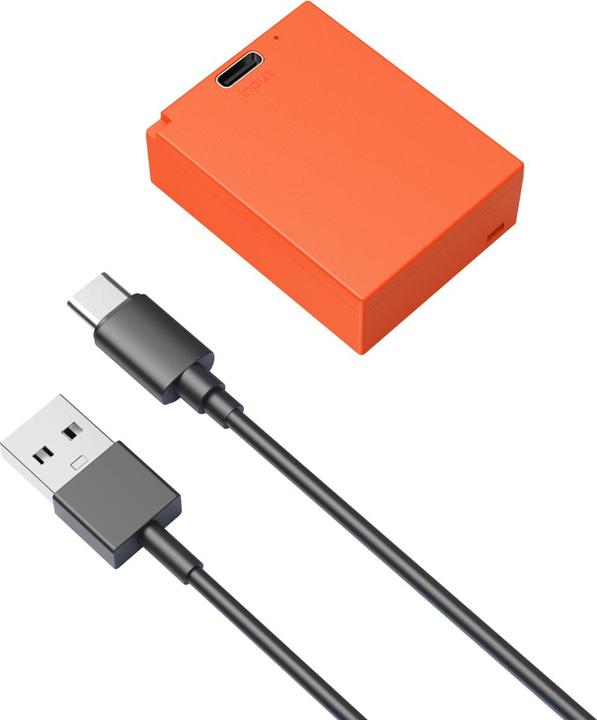 Actual product image SmallRig NP-W126S USB-C Rechargeable Camera Battery (Orange) 5088 (Camera battery)