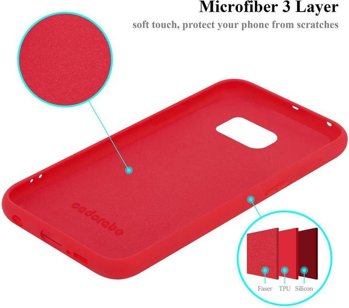 Actual product image Cadorabo TPU Liquid Silicone Case Cover (Samsung Galaxy S6 Edge)