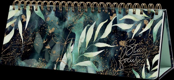 Image du produit Sigel Calendrier de bureau non daté Glamorous Leaves (30 x 11.4 cm, Couverture rigide, Anglais)