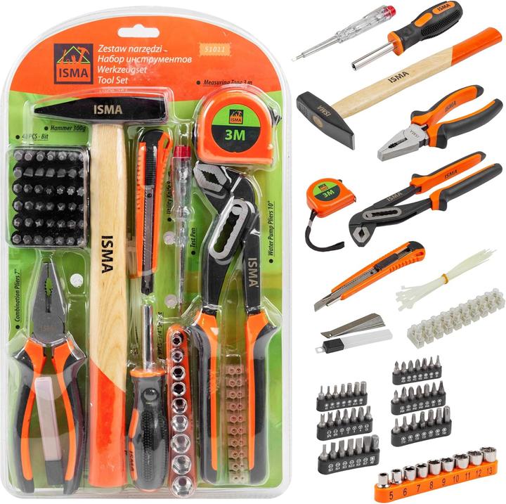 Isma Multifunktionales Werkzeug-Set (101 Teile)