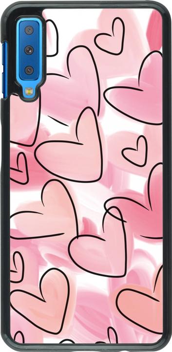 Produktbild PhoneLook Hülle Easter 2023 pink hearts (Samsung Galaxy A7)