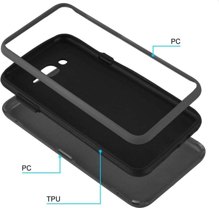 Actual product image Cadorabo Hybrid 3-in-1 (3-piece) Cover (Samsung Galaxy J7)