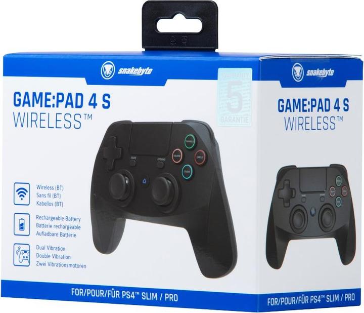 Image du produit Snakebyte SB909375 Contrôleur de jeu Bluetooth/USB Gamepad analogique / numérique PlayStation 4, Playstation 3 (PS3, PS4)
