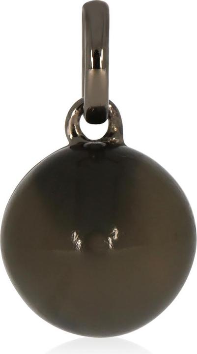 Immagine prodotto Xen Ciondolo con pietra di luna grigia da 10 mm, circa 4,25 ct. Rodio nero (Argento 925)