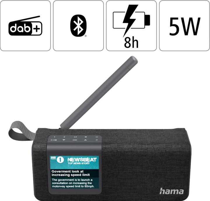 Actual product image Hama DR200BT (DAB, FM, DAB+, Bluetooth)