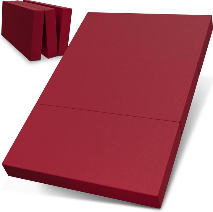 Actual product image Bestschlaf Klappmatratze, 3-teilige Faltmatratze, Reisebett, Gästematratze (140 x 195 cm, Foam core)