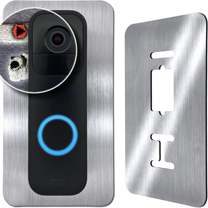 Baron Design Edelstahl Blende für Blink Doorbell