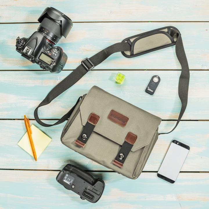 Produktbild mantona Kameratasche Milano piccolo (Kamera Schultertasche)